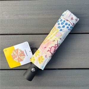 Peanuts Snoopy Floral Prints Compact Auto Umbrella with Sleeve